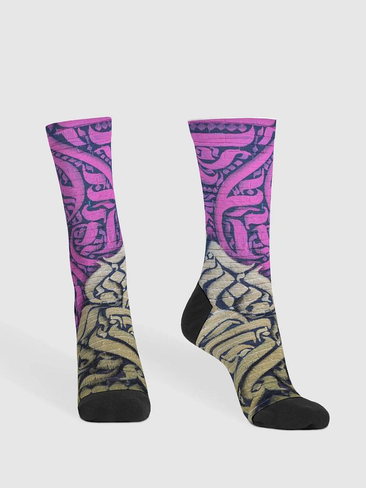 Calligraphy Socks PINK product image (2)