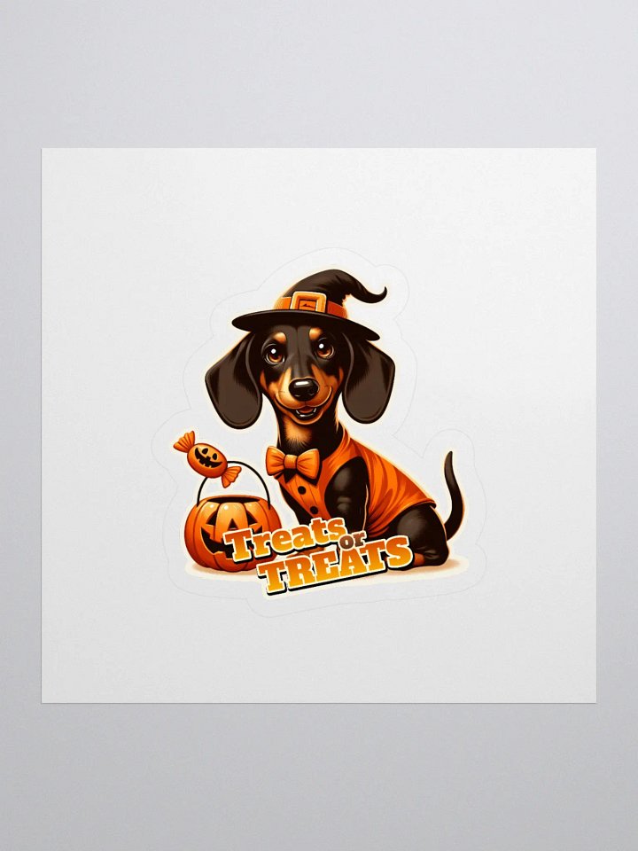 Dachshund Treat Halloween - Sticker product image (1)