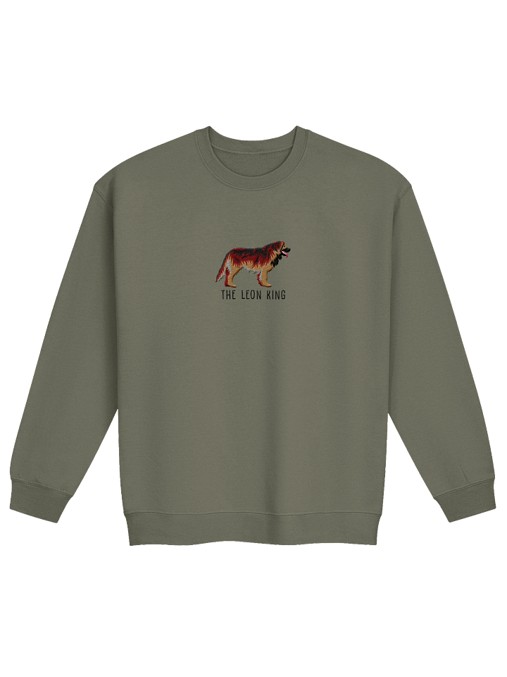 The Leon King Sweatshirt (Embroidered) of a Leonberger(BlackTan) product image (2)