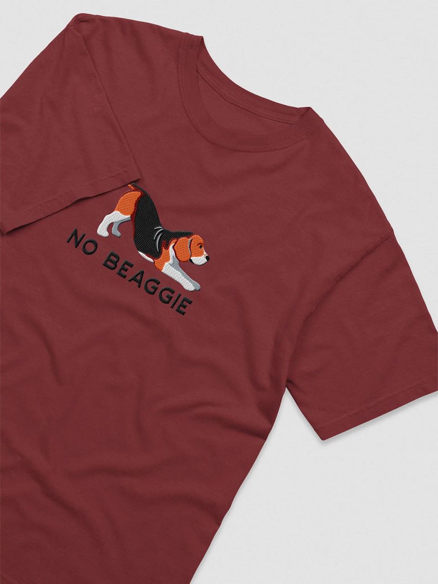 No Beaggie T-Shirt(Embroidered) of a Beagle(Tricolor) product image (9)