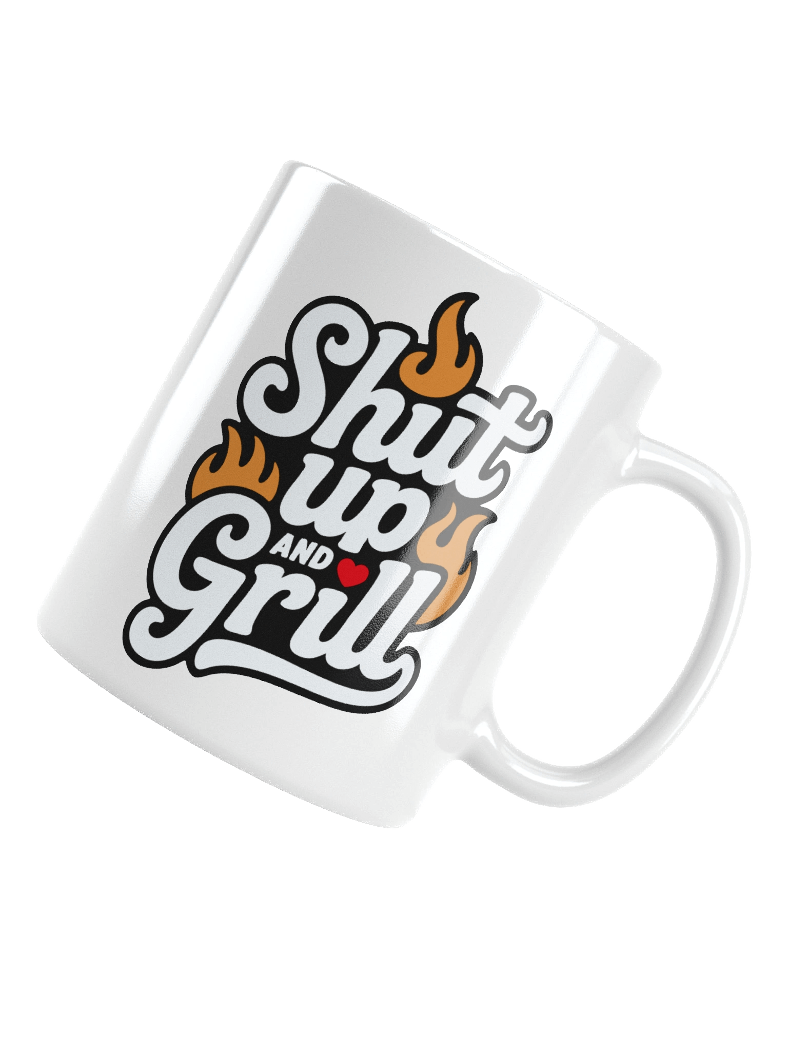 Shut Up and Grill White Ceramic Mug for Grillmaster product image (13)