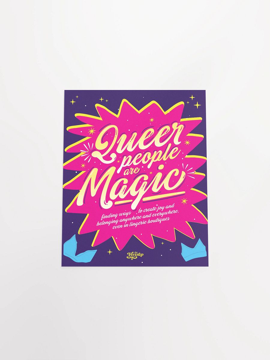 Queer people are magic 8x10 poster product image (4)