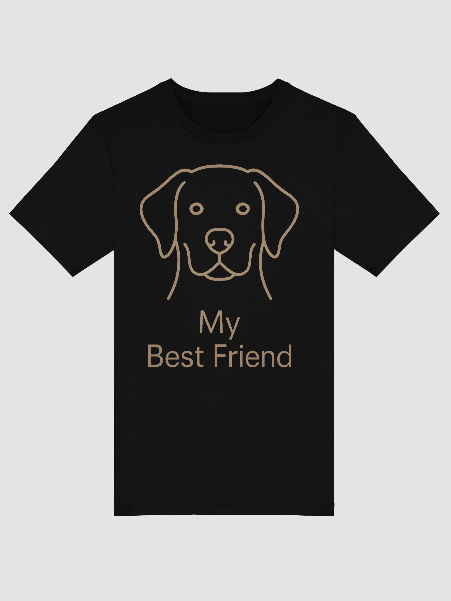 Minimalistic Line Drawing Dog T-Shirt product image (5)