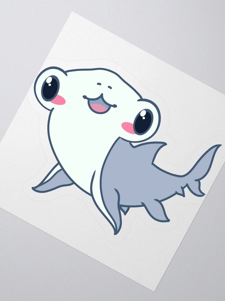 Adorable Shark Kiss Cut Stickers product image (4)