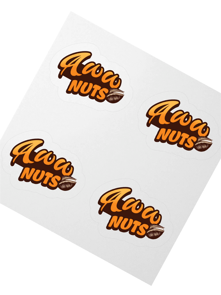 Aww Nuts Kiss Cut Stickers (Set of 4) product image (2)