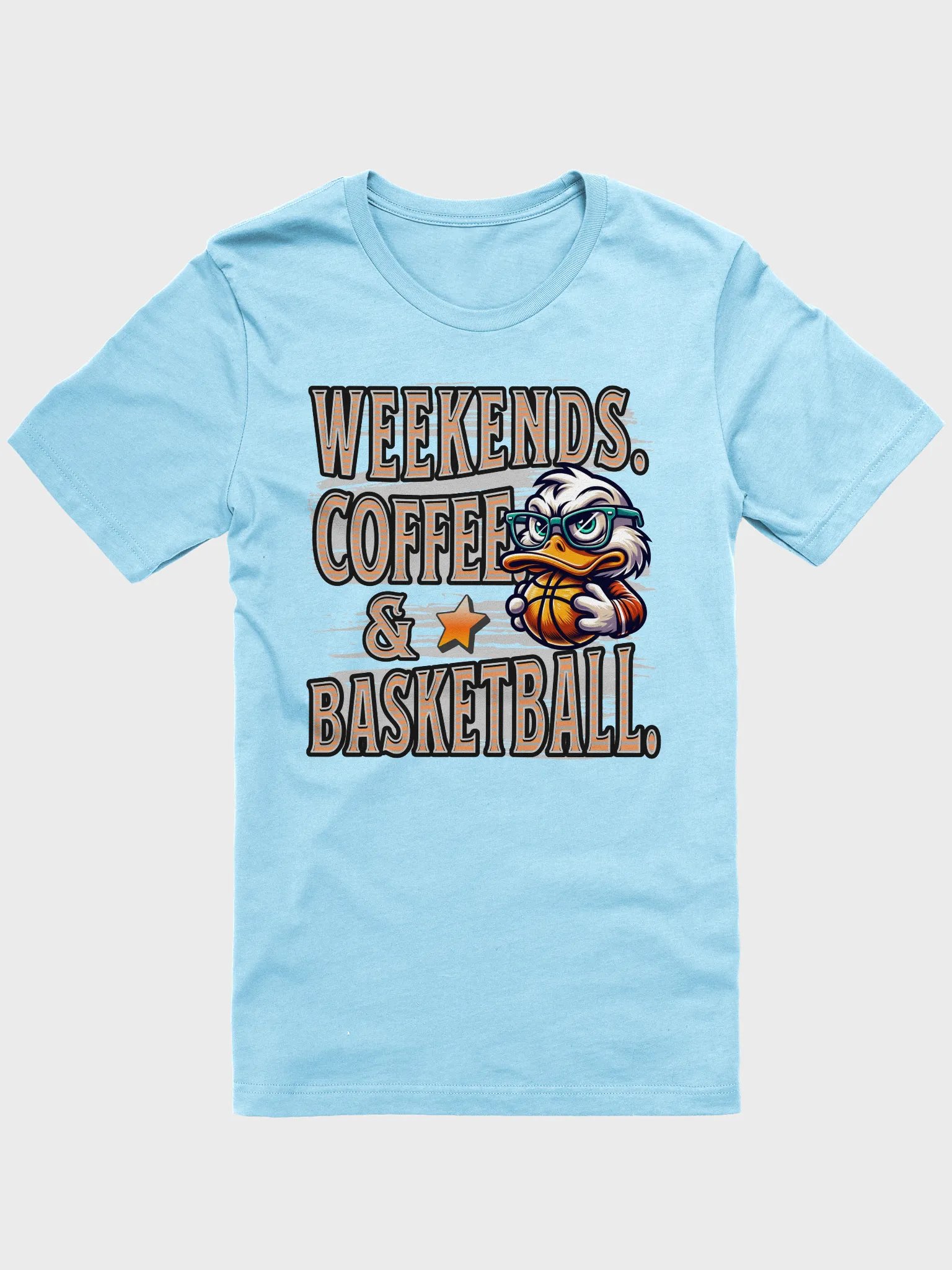 Weekend Coffee And Basketball Duck Tee product image (1)