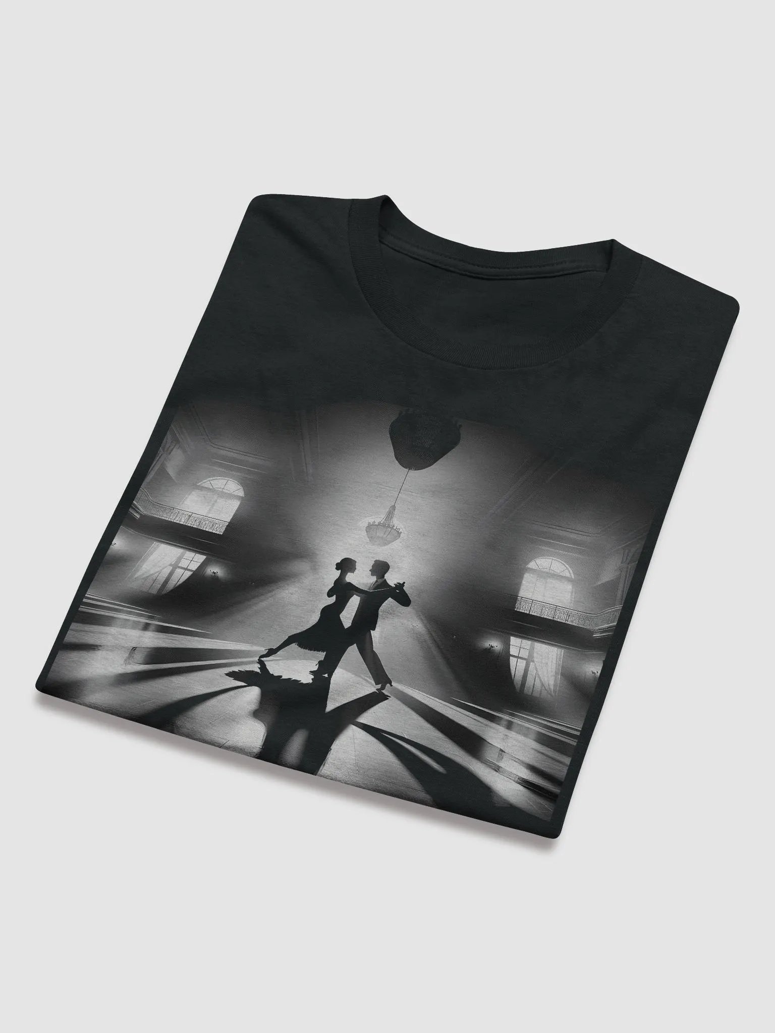 Grand Ballroom Dance Silhouette (Front Print Womens Tee) product image (5)