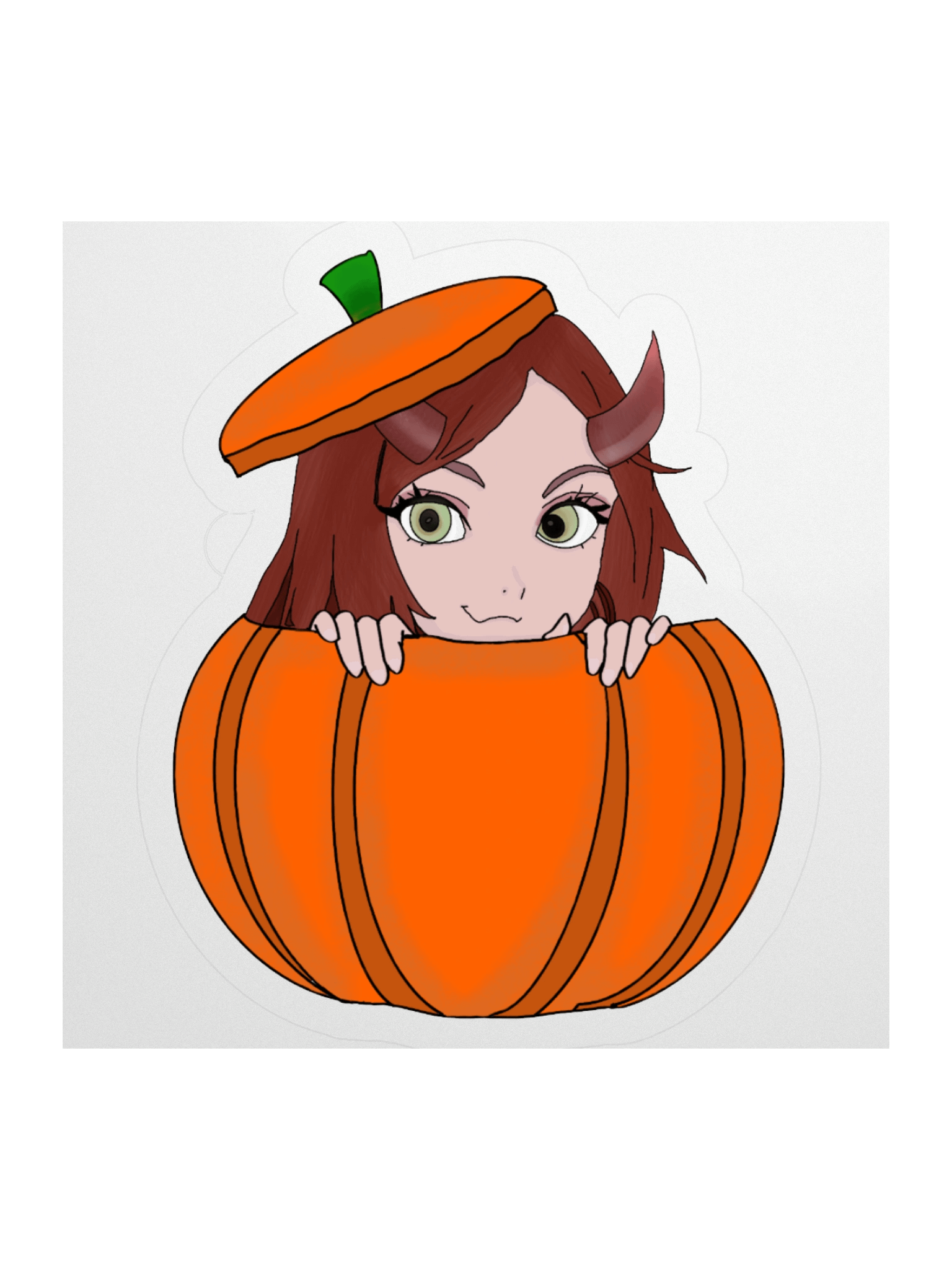 Lilith Pumpkin Peek-a-Boo Stickers product image (1)