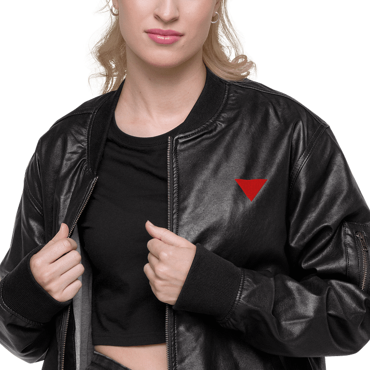 Palestinian Resistance Triangle Jacket Leather product image (2)