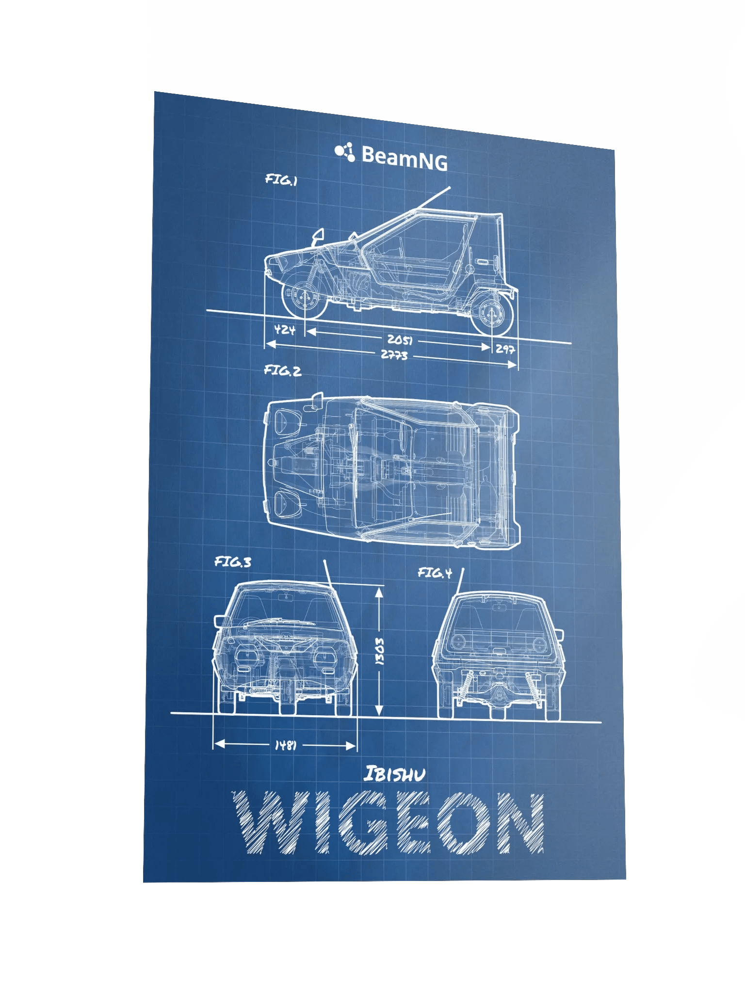 Ibishu Wigeon Blueprint Poster product image (4)