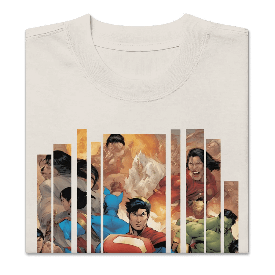 Super heroes oversized t-shirt product image (4)