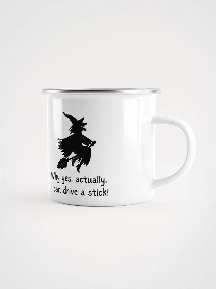 Halloween Enamel Mug, With, Broomstick, Driving product image (1)