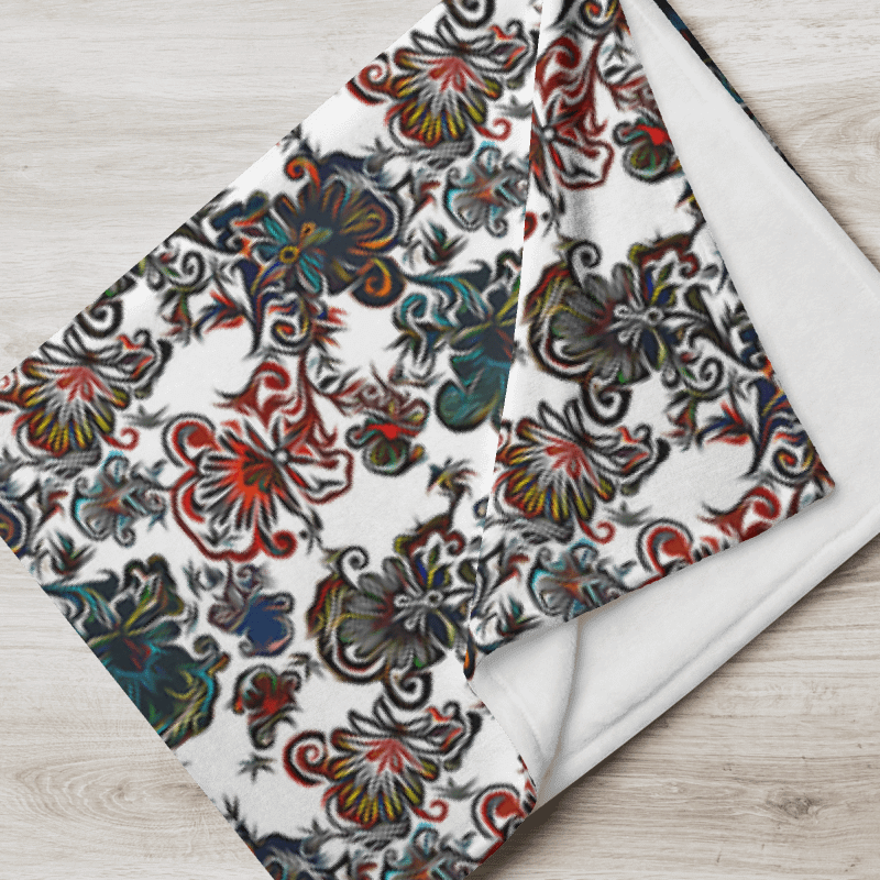 Mysterious Flowers | Throw Blanket product image (6)