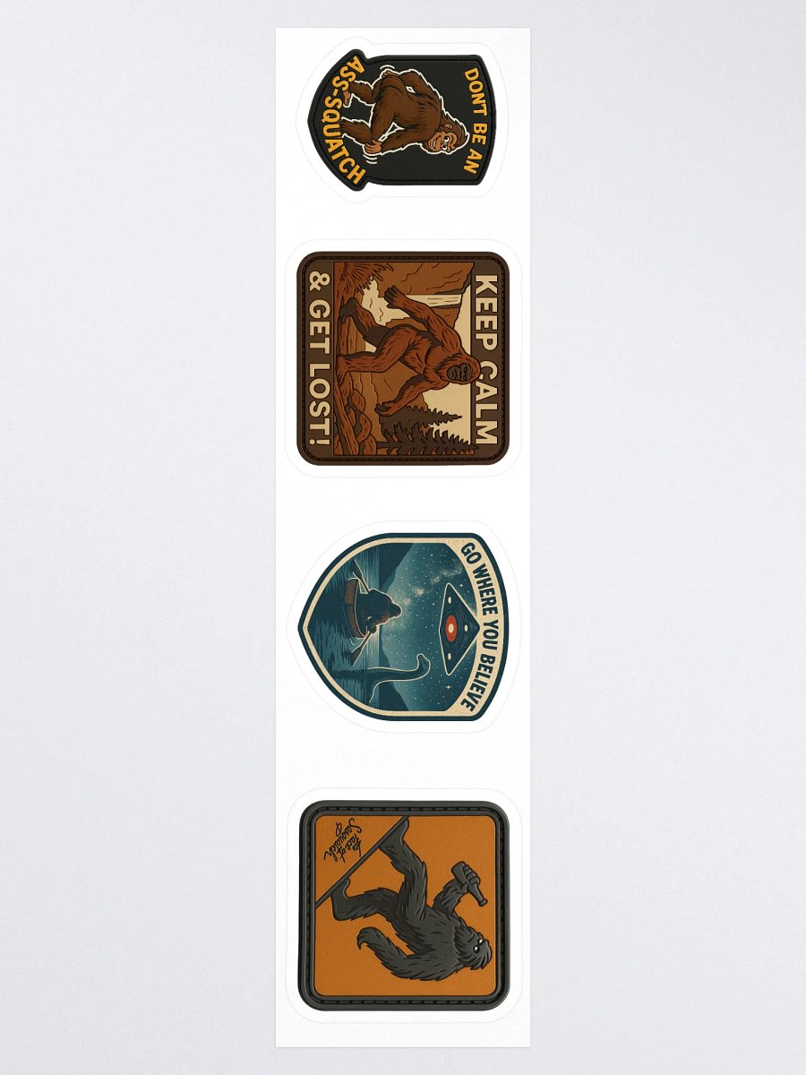 Sasquatch Attitude Sticker Pack – 4 Original Designs by The Face of Sasquatch product image (3)