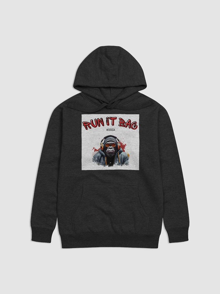 RUN It BAC Media Hoodie Grey product image (1)