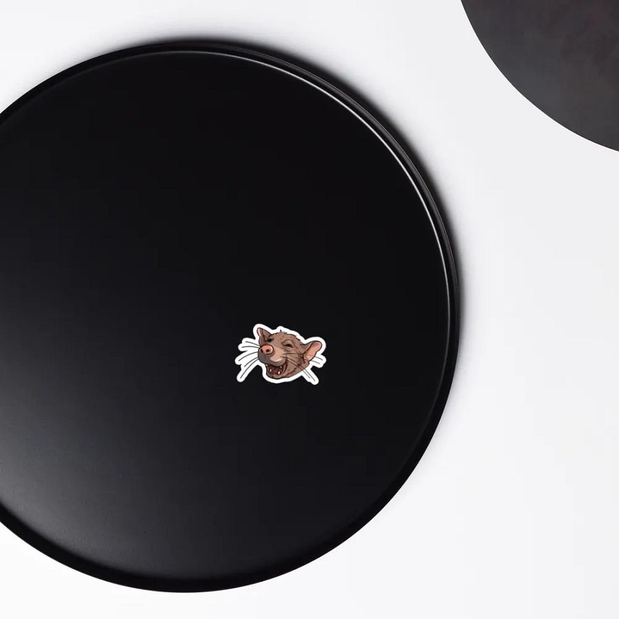 Grinning Rat Die-Cut Magnet product image (5)