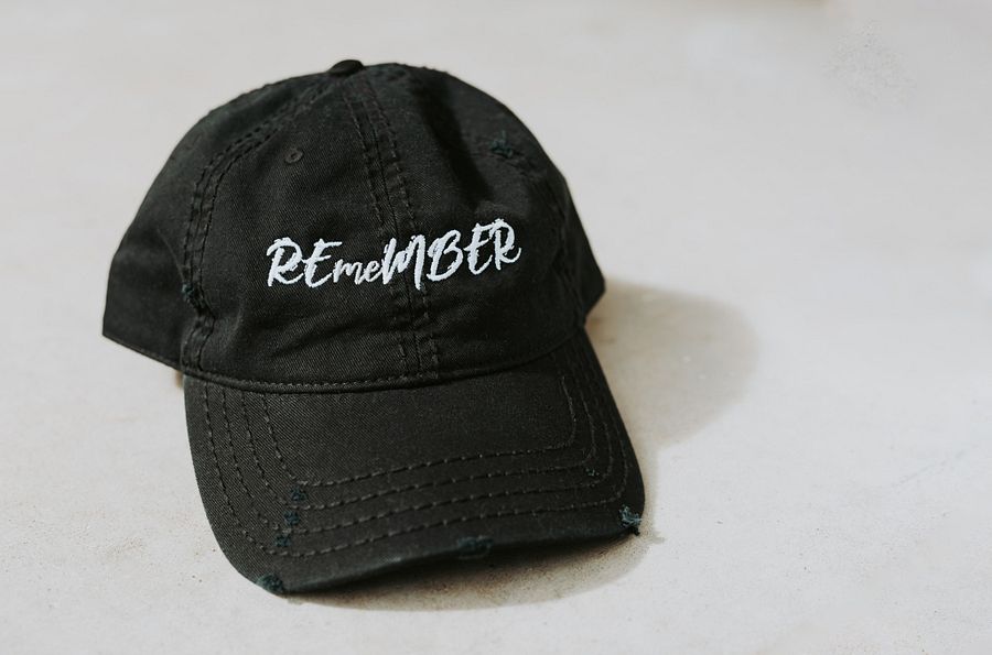 REmeMBER Distressed Dad Hat - Black product image (3)