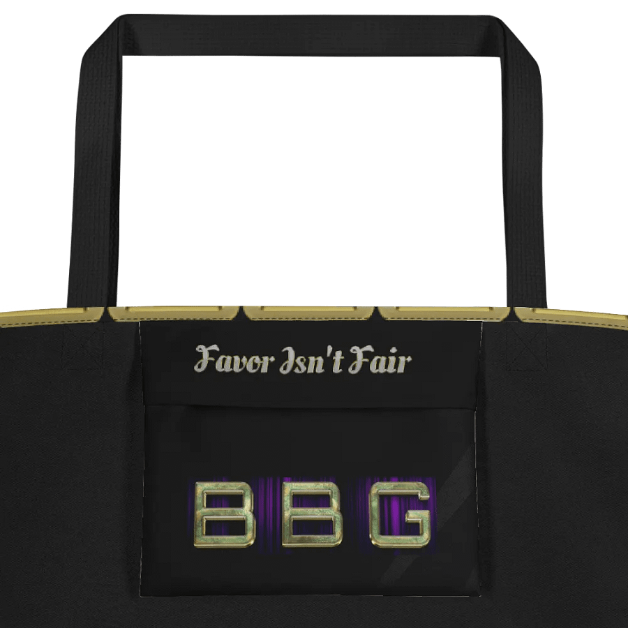 Black with Diamonds BBG Tote Bag with Pocket product image (4)