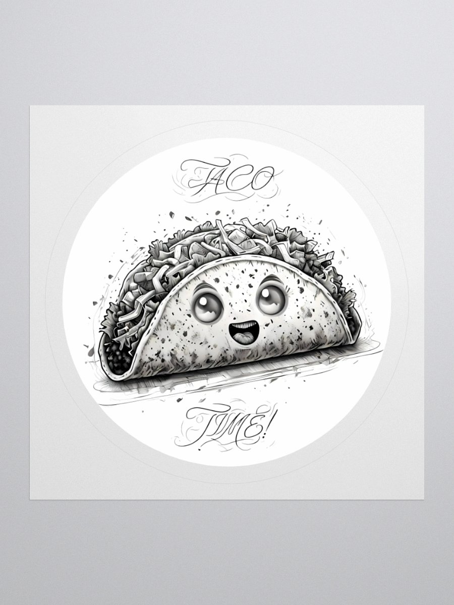 Cute Taco Time Sticker - Ideal for Taco Enthusiasts product image (3)