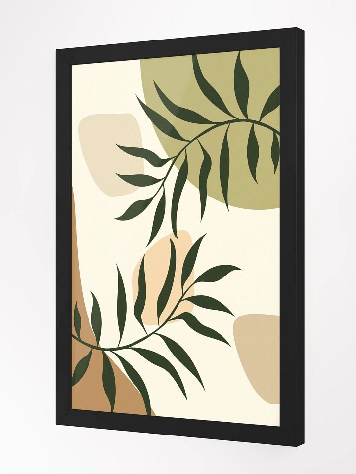 Organic Layered Leaves Framed Poster product image (7)