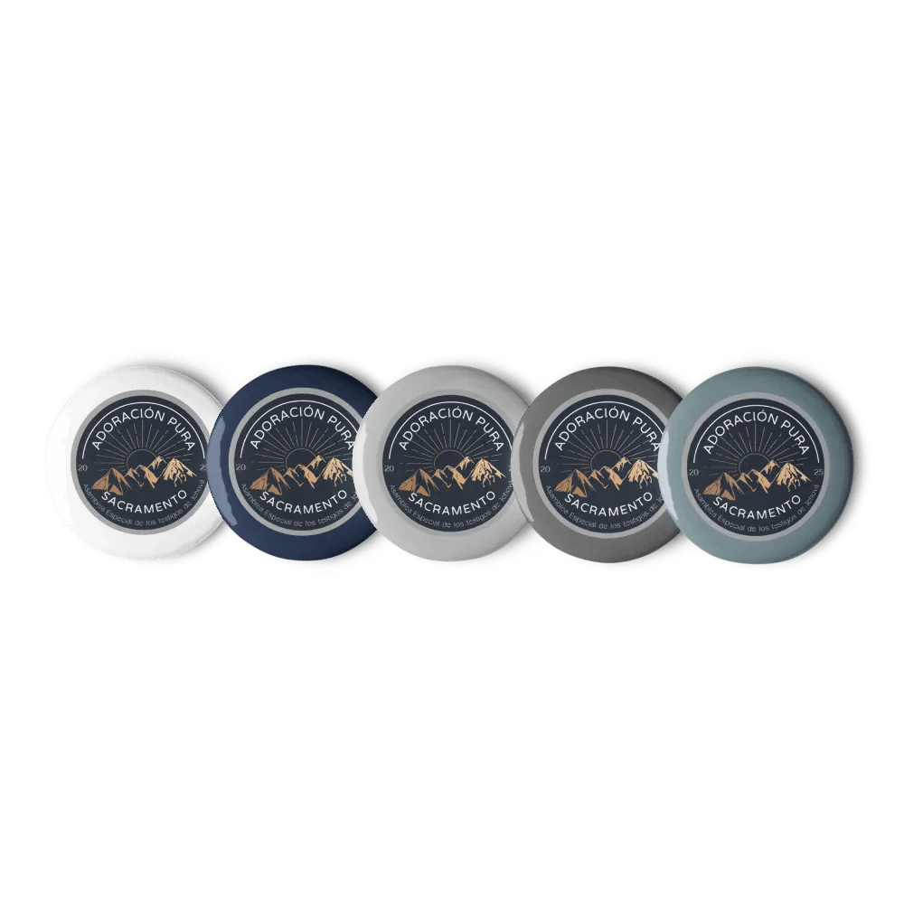 "Adoración Pura" Asamblea Especial | Sacramento | Pin Buttons product image (2)
