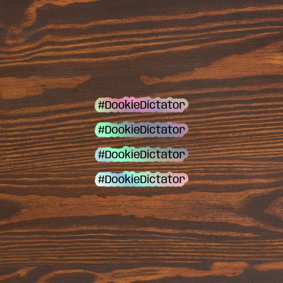 #DookieDictator Holographic Sticker Sheet product image (3)