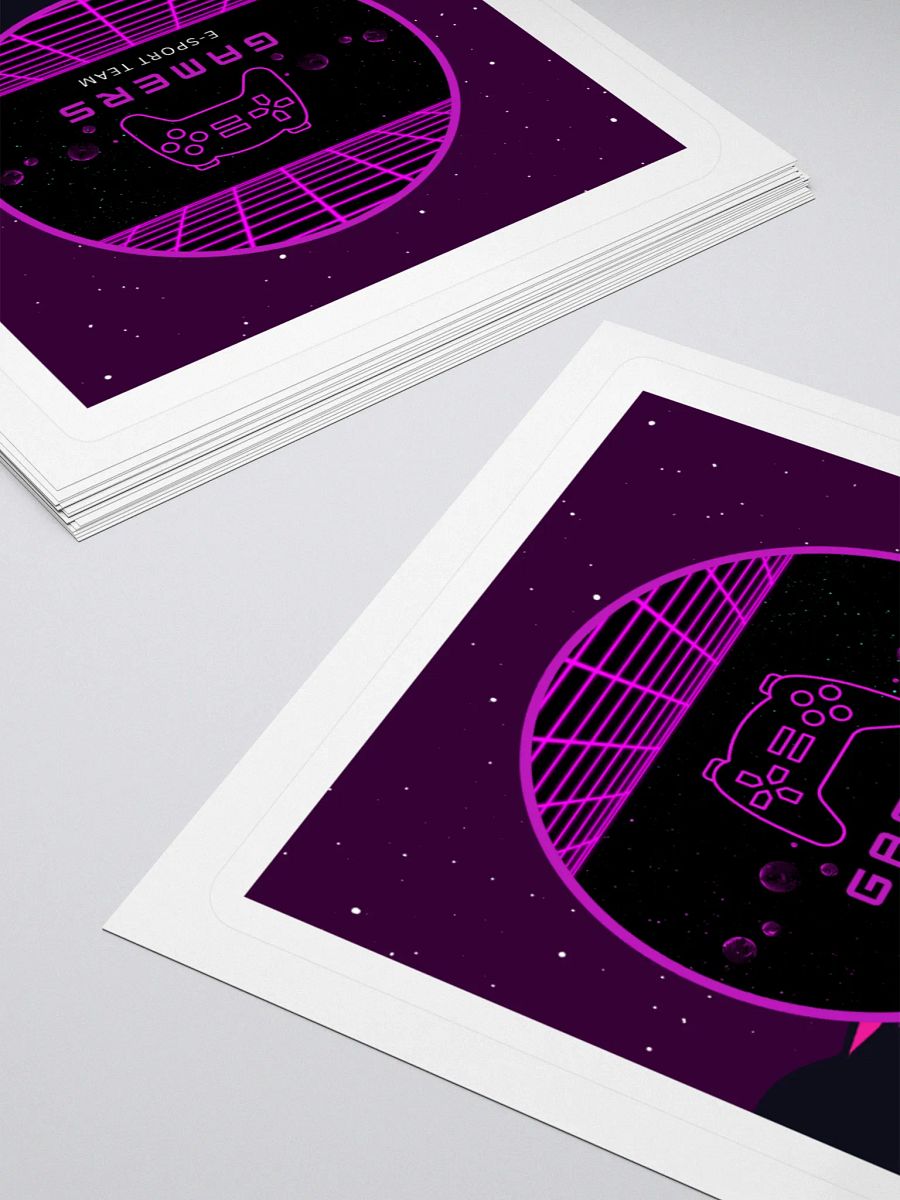 Retro Gamer E-Sport Team Kiss Cut Stickers product image (12)