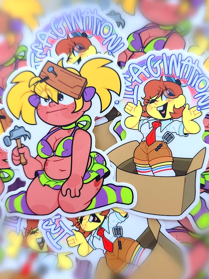 Cute Girl Aquatic Duo | Sticker Set product image (1)