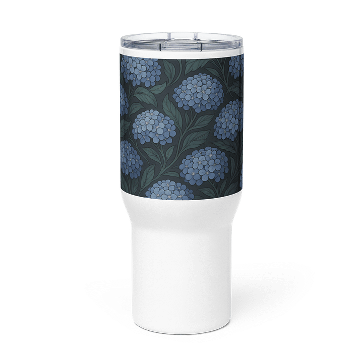 Floral Hydrangea Travel Mug 25oz / 40oz – Cottagecore Bloomcore Drinkware product image (2)
