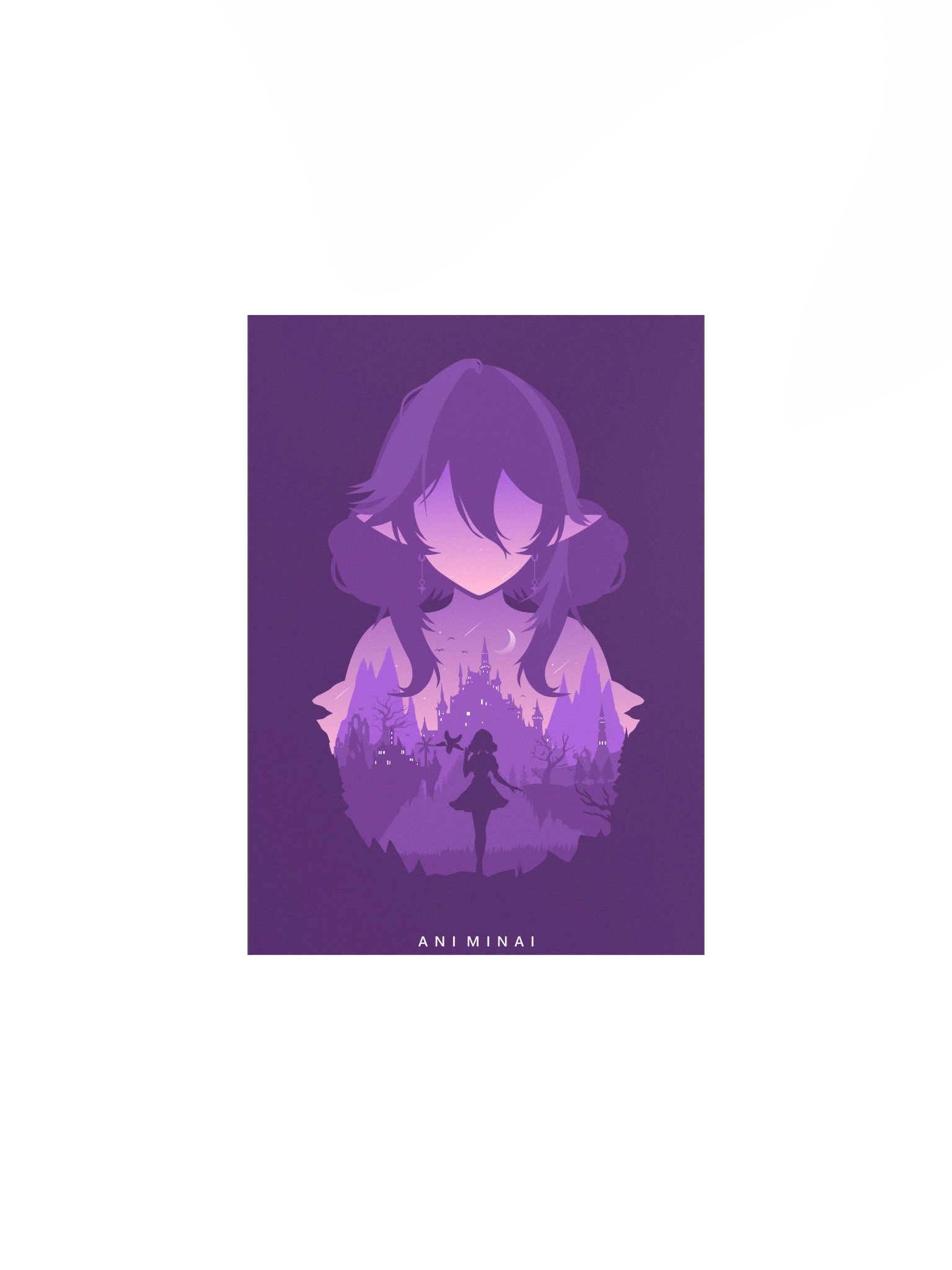 Enchanted Silhouette Landscape Poster product image (3)