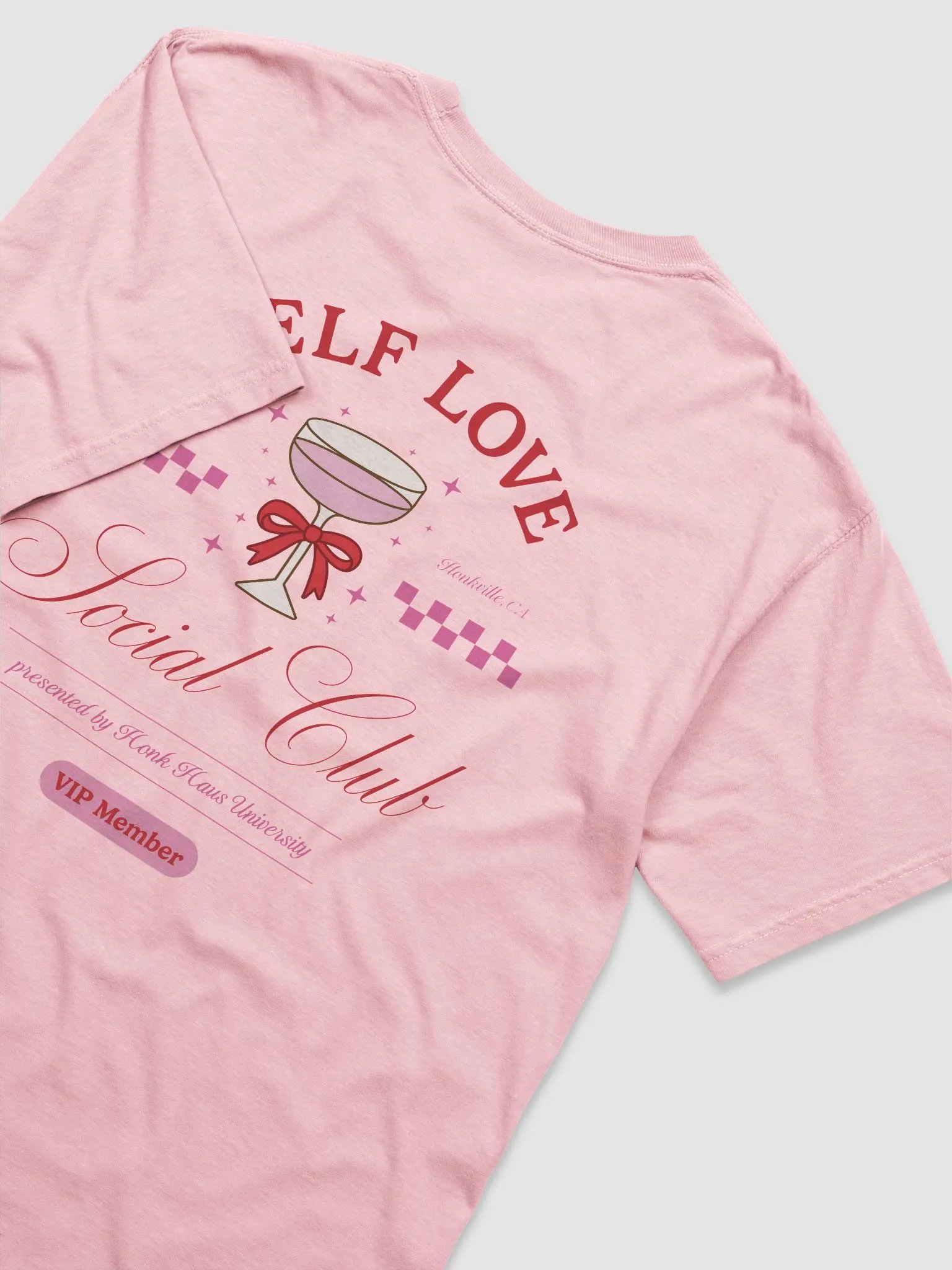self love club printed shirt [red lettering] product image (4)