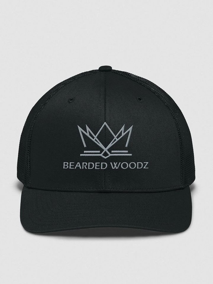 Bearded Woodz Trucker Cap (Grey Embroidery) product image (1)