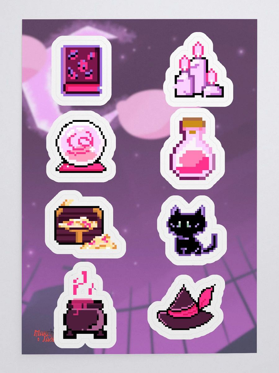 Fantasy MMO Pixel Art Sticker Sheet product image (3)