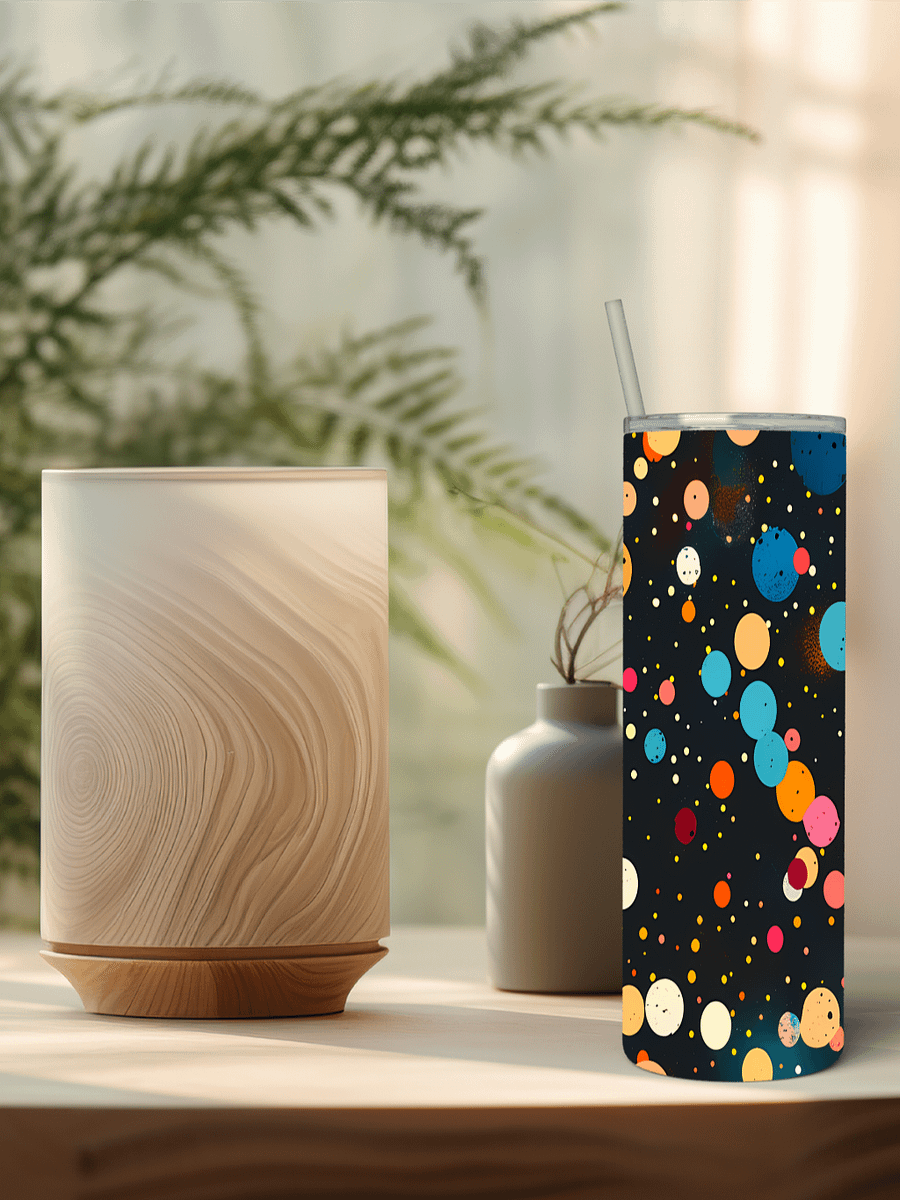 Cosmic Bubble Polka Dot Pattern Stainless Steel Tumbler product image (3)