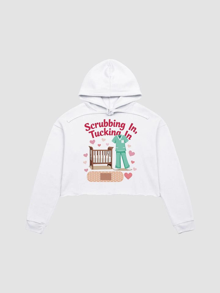 Healthcare Heroes,medical dads, medical moms Heartfelt Scrubs Crop Hoodie product image (5)