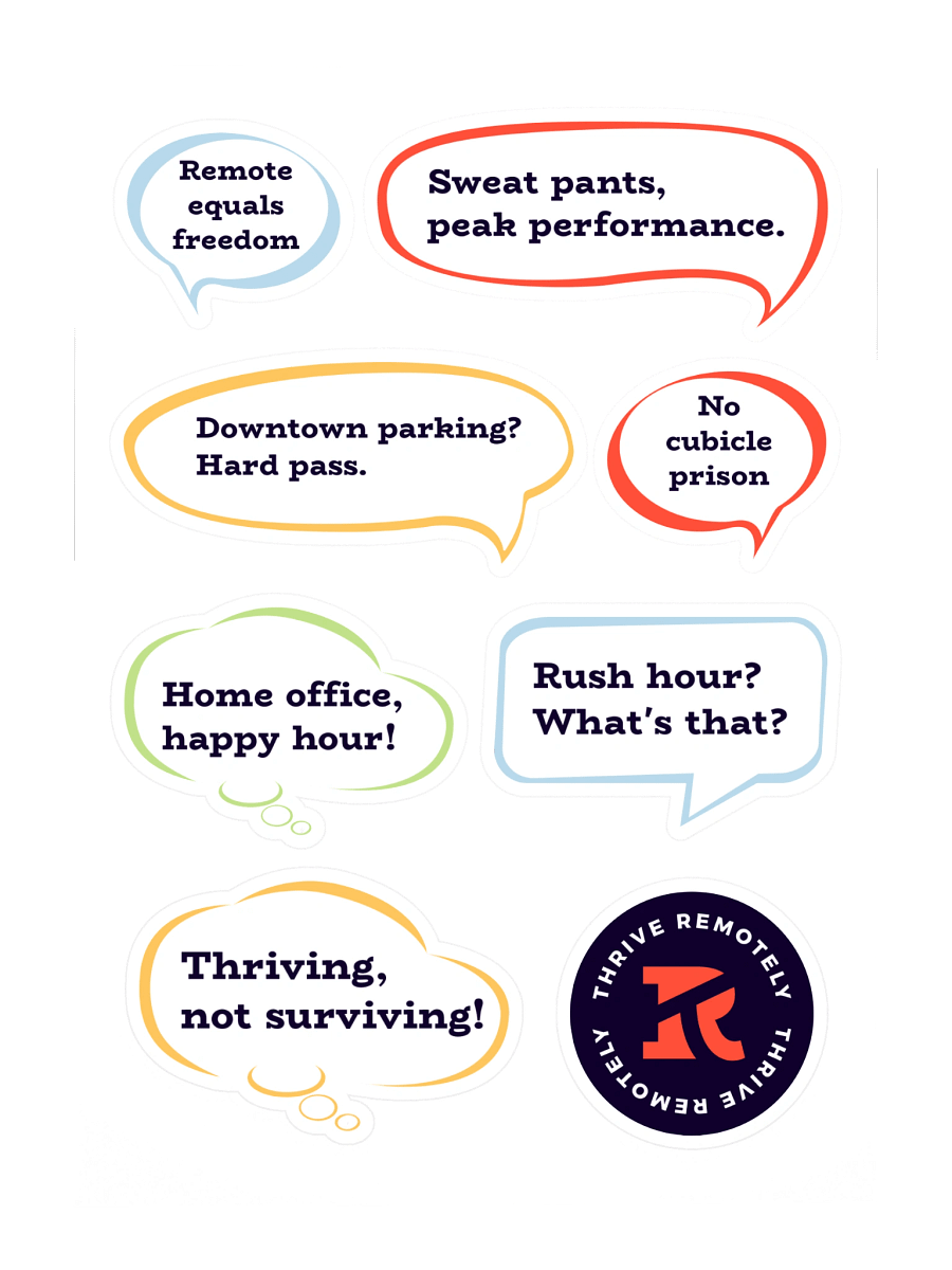 Thrive Remotely Snarky Stickers product image (3)
