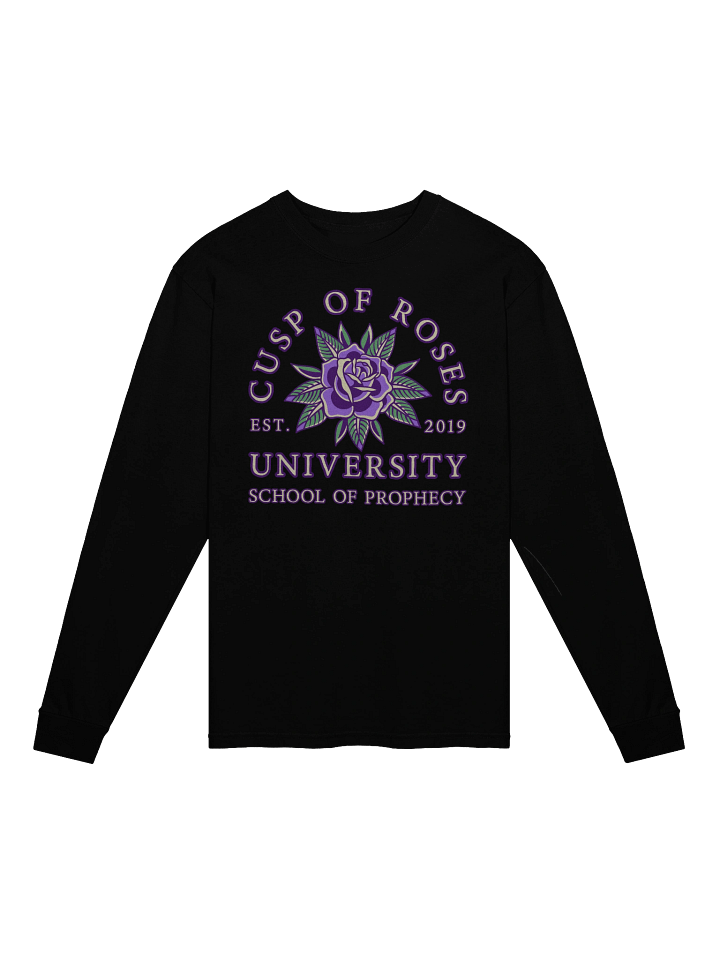 school of prophecy | long-sleeve tee | sagittarius-capricorn cusp product image (1)