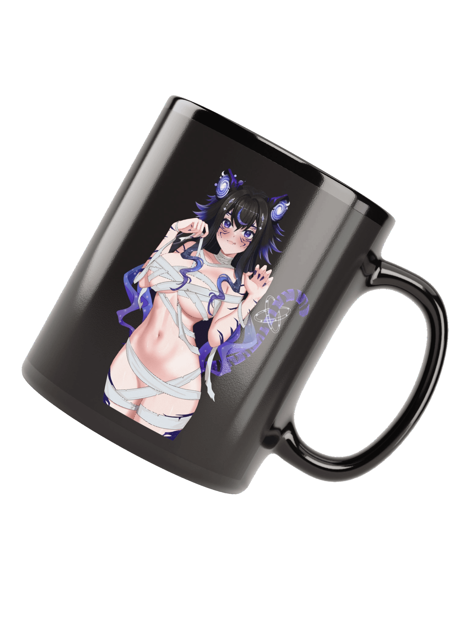 Spicy Mummy Moona no Background | Black Glossy Mug product image (4)