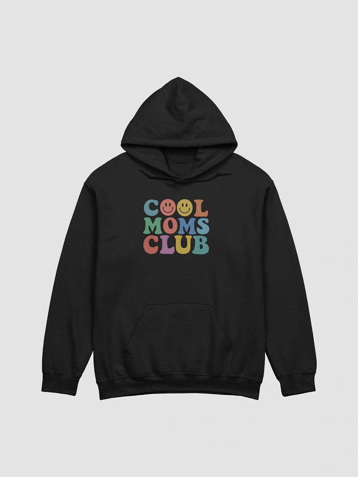 Cool Moms Club Hoodie | Retro Smiley Face Design | Colorful Vintage-Inspired Mom Gift product image (1)