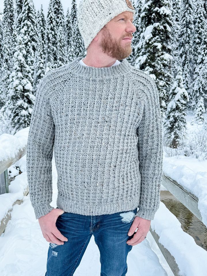 Winter Wonder Cable Pullover Crochet Pattern product image (1)