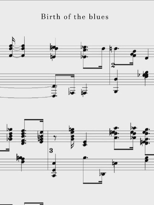 Birth of blues - Piano sheet music product image (1)