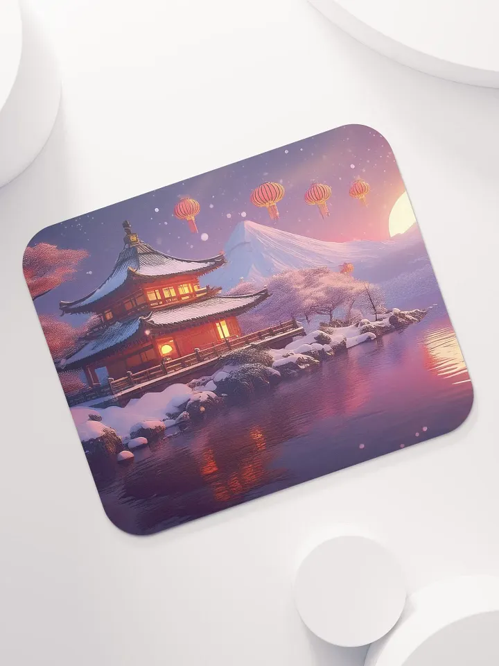 Winter Lanterns Small Mouse Pad (7 x 9) product image (2)