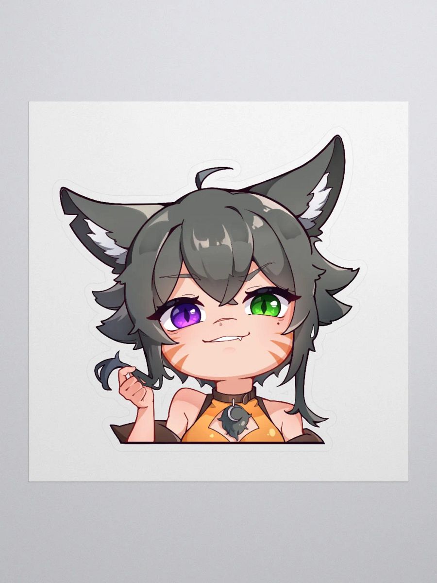 WolfcatRisi Mischievous Chibi Peeker Sticker product image (2)