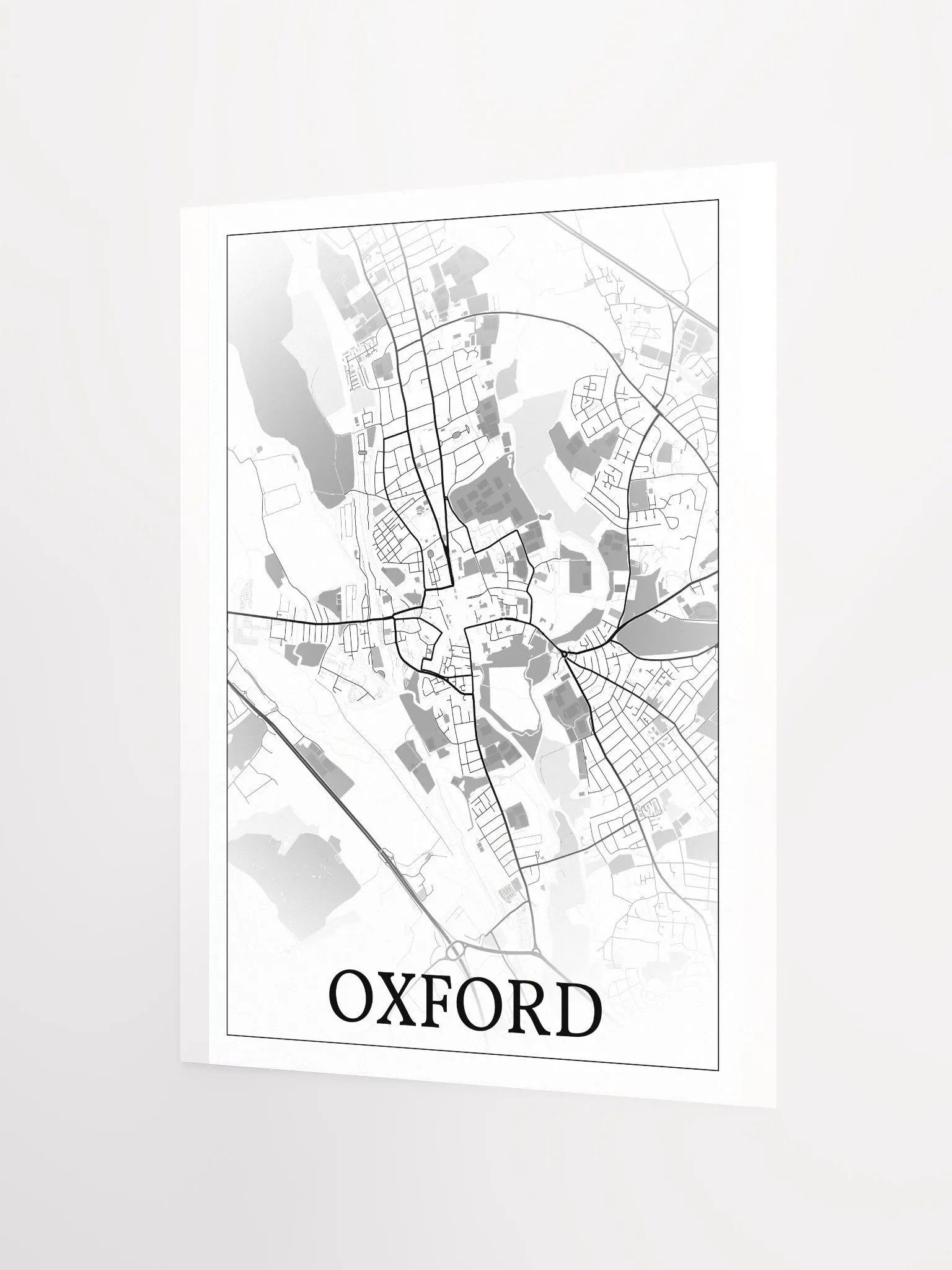 Oxford, England, city map print product image (9)