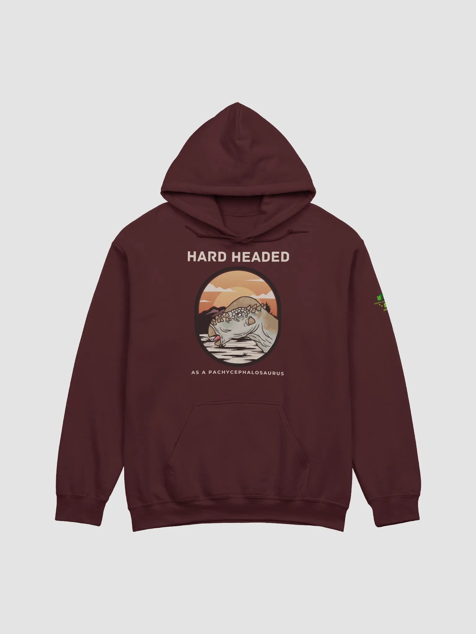 Hard Headed As A Pachycephalosaurus - Funny Dinosaur Hoodie product image (28)