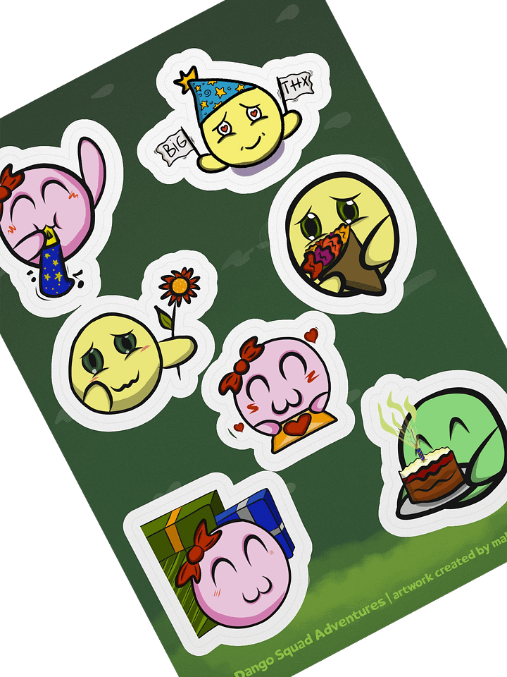 Dango with Love Set - Kiss Cut Sticker Sheet product image (2)
