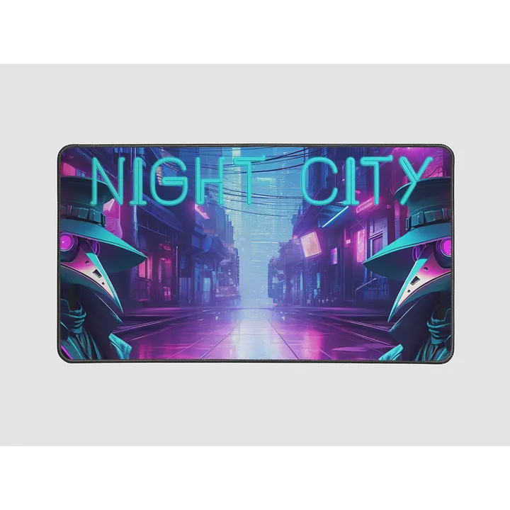 Cyber Plague Doctor Night City Mouse Pad product image (1)
