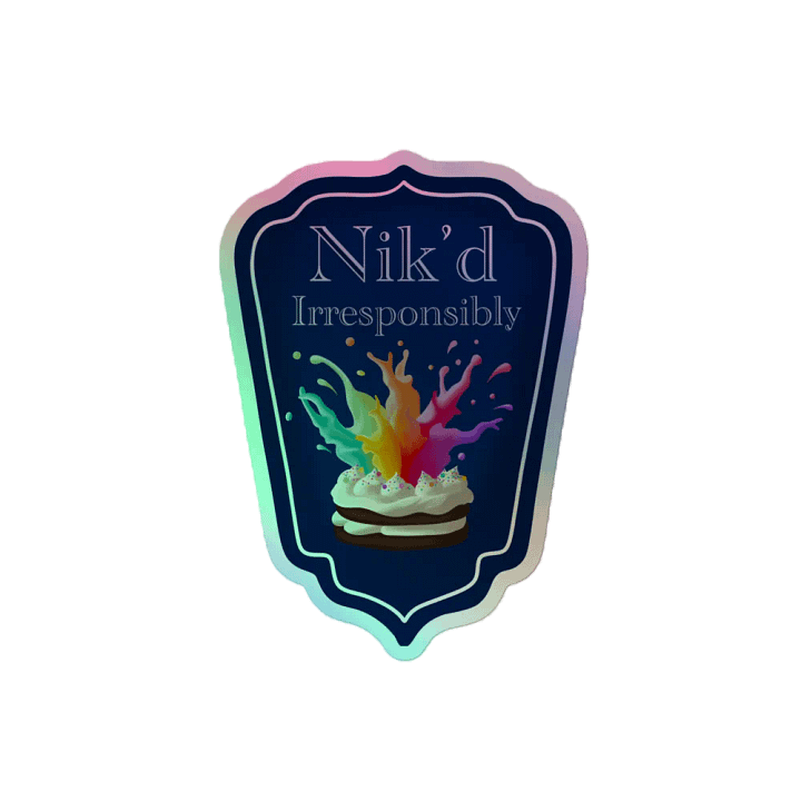 Nik'd Irresponsibly Holo Sticker product image (2)