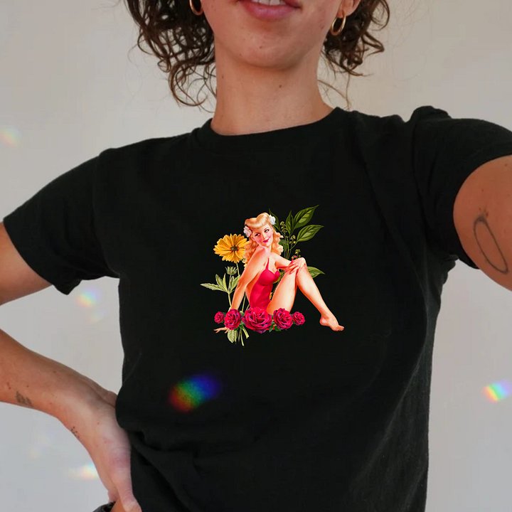 Vintage Girl Baby Tee product image (2)