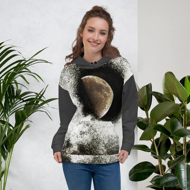 Darker Disintegrating Moon Unisex Pull Over Hoodie product image (1)